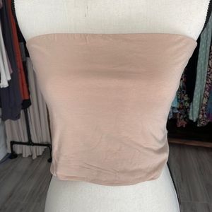 Elegant Nude Crop Top